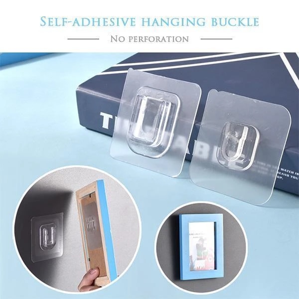 Ganchos de pared adhesivos de doble cara ganchos multiusos para cocina baño sala de estar gancho montado a la pared ganchos de almacenamiento