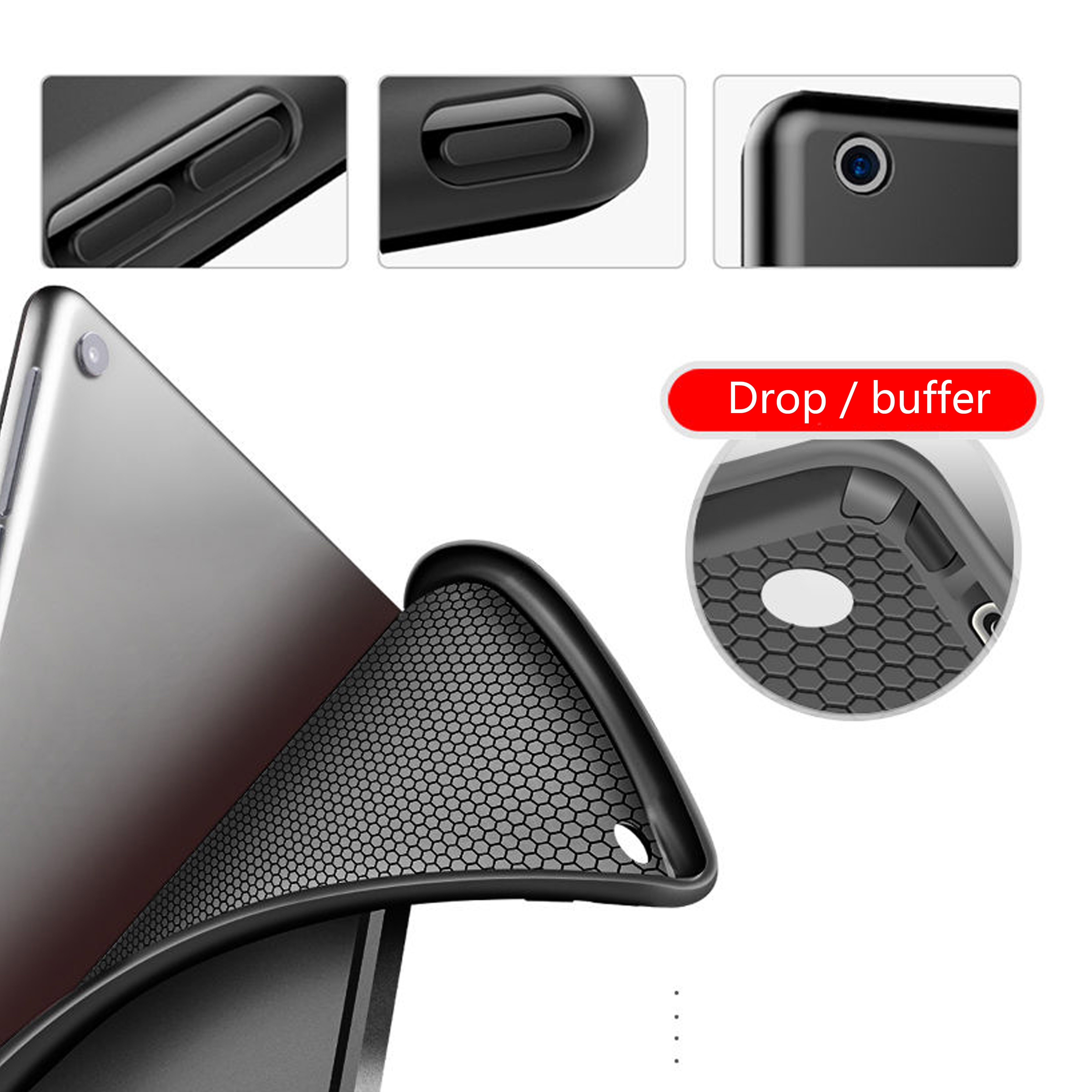 Etui til apple ipad air 1 a1474 a1475 9.7 tommer smart tablet cover til ipad air 1 1474 1475 9.7 '' flip cover silikone soft shell
