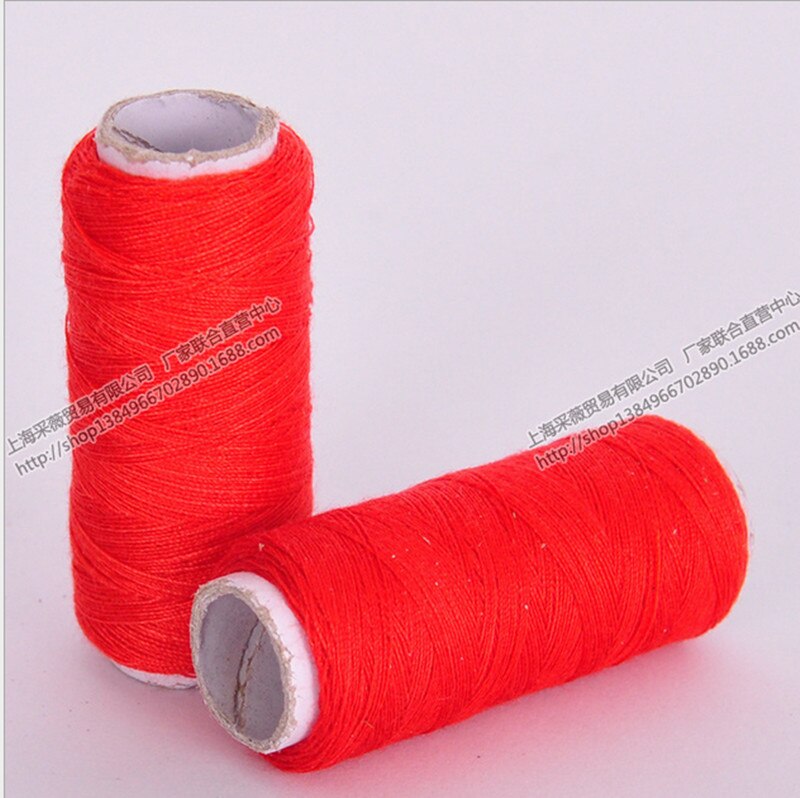 6 Stks Zwart-wit & rood 100% polyester naaien draad elke roll 200 yards