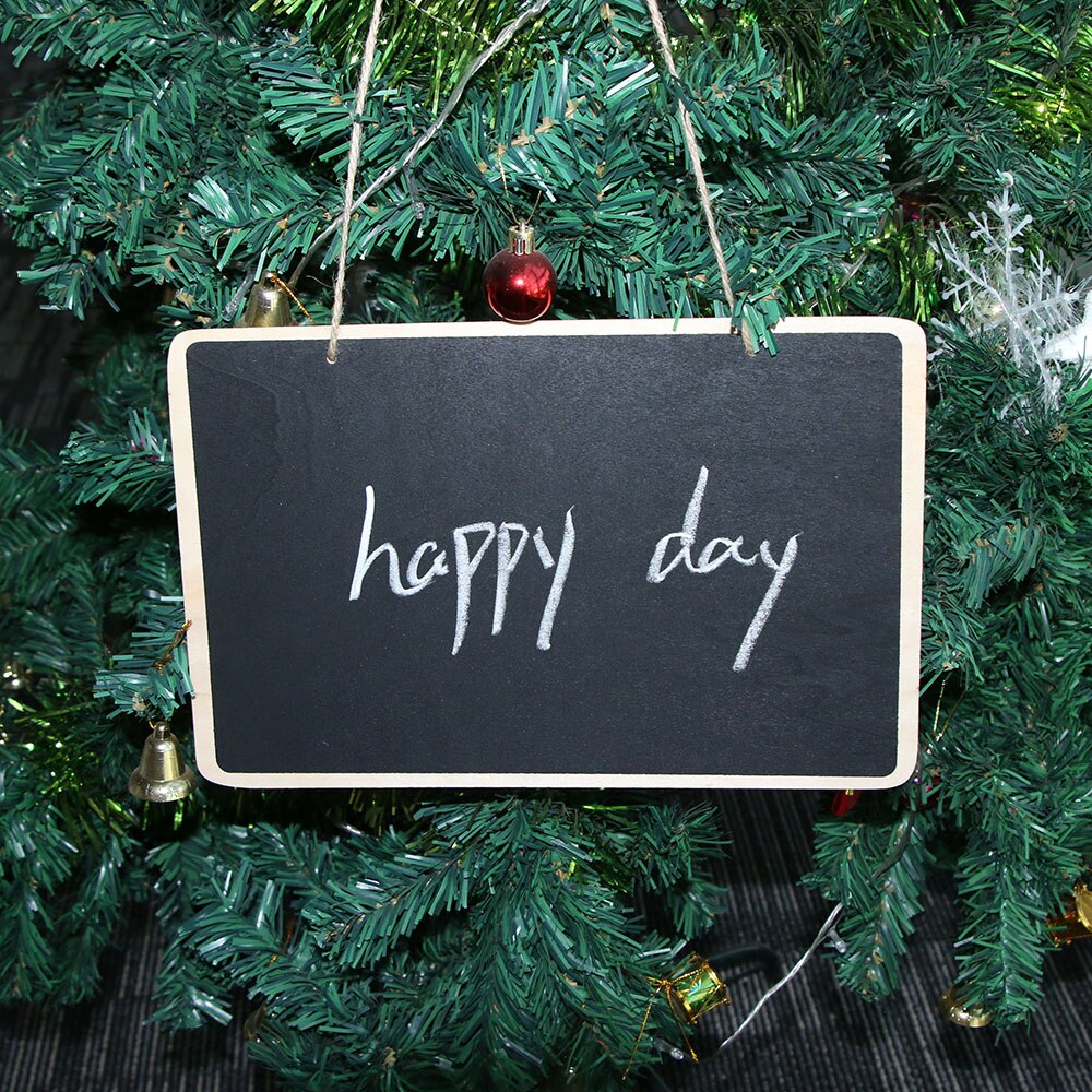 Wooden Small Blackboard Single Sided Message Board Home Hanging Chalkboards Stationery 20*30Cm