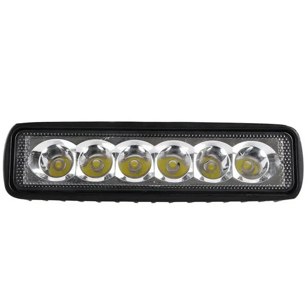 2PCS 18w 6 LED Auto Arbeit Licht DRL Scheinwerfer Hohe Helle Wasserdichte Auto Offroad SUV Lkw Scheinwerfer fahren Lampe 12V 24V 6000K