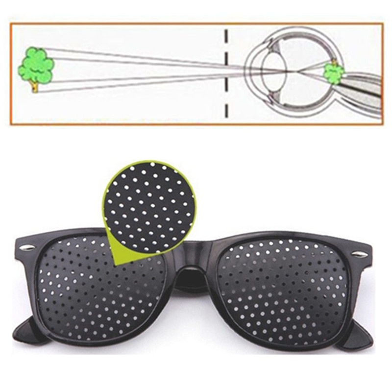 Yooske Anti-Bijziendheid Pinhole Bril Pin Hole Zonnebril Eye Oefening Gezichtsvermogen Verbeteren Natuurlijke Healing Vision Care Brillen