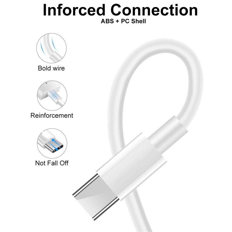 For Realme X2 Pro Q XT 5 3i Vivo S1 X27 Pro Y91i iQoo V15 Redmi note 9 8t Dual USB Car Charger Adapter USB Type C Charging Cable