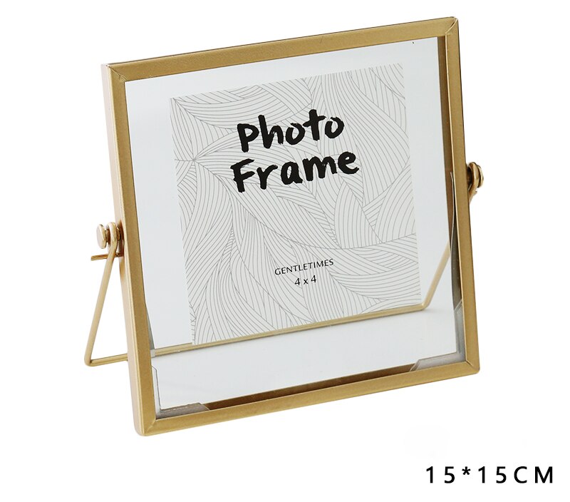 4/6/7 pouces verre Transparent Album Photo idyllique séché fleur spécimen Album Photo décoration de la maison décorer cadre Photo ZH449: 4inch