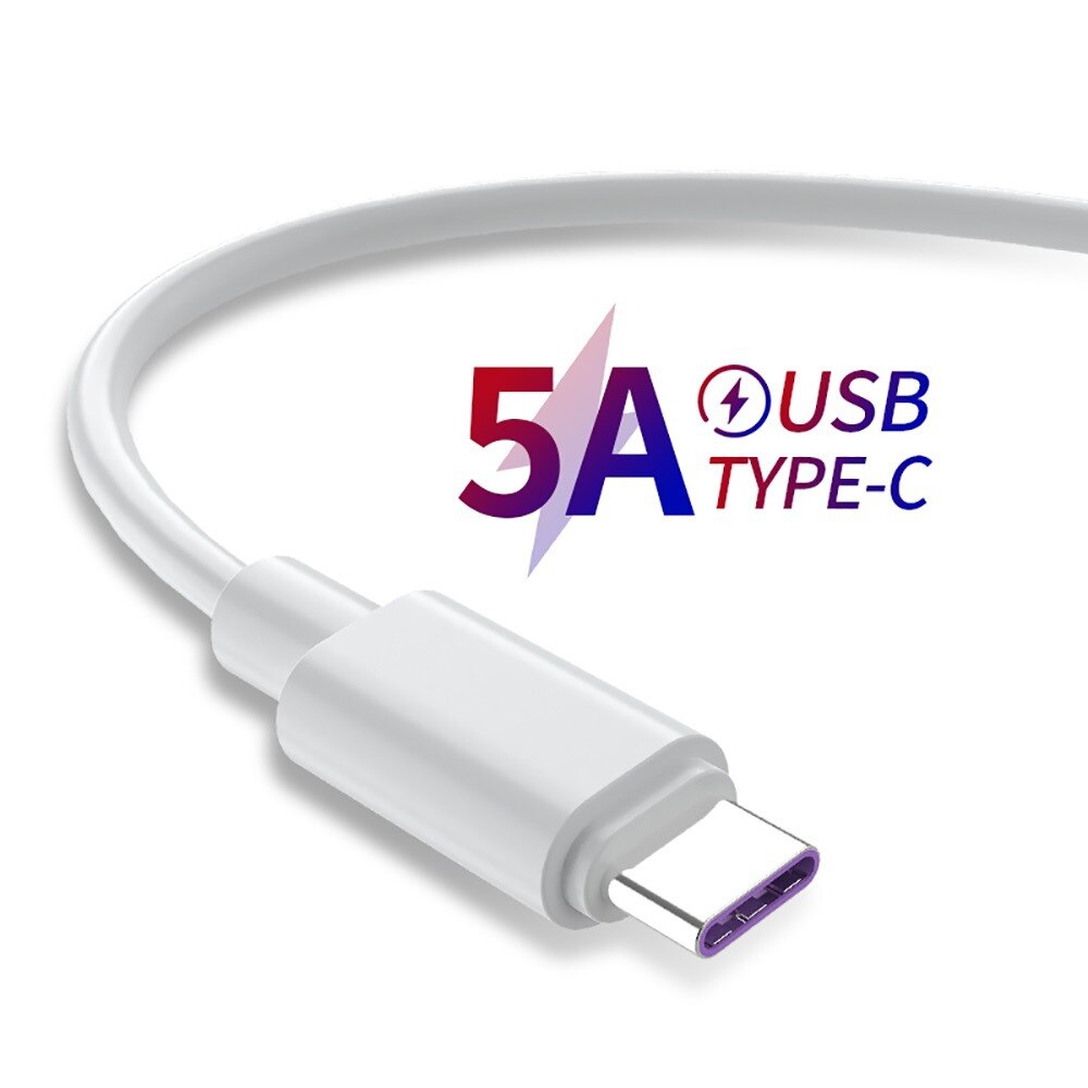 Data 5A Super Fast Charger USB C Cable for Huawei P30 P20 Lite Xiaomi Mi 9 8 Quick Charge 3.0 Type C Charging for Samsung S10 9