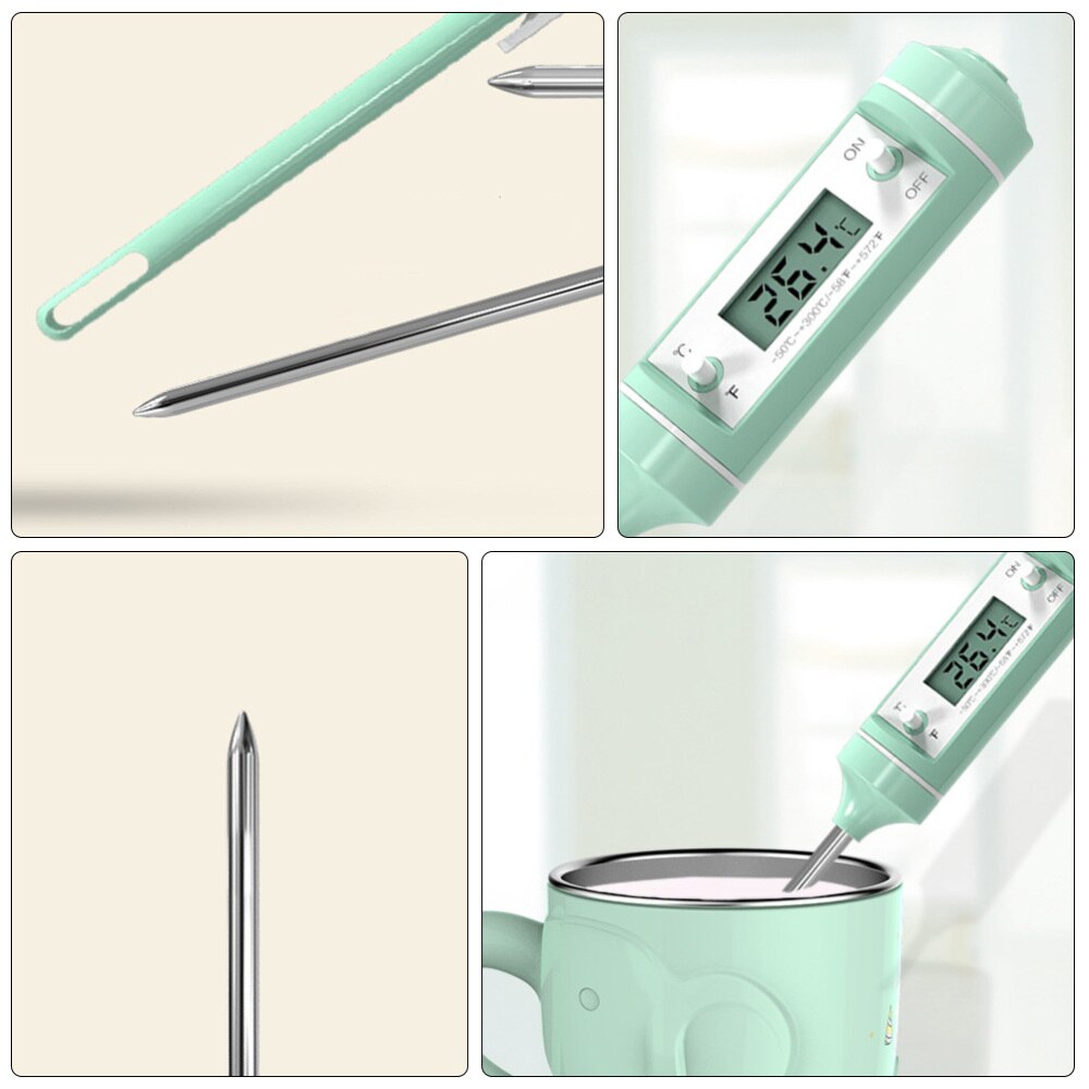 Termómetro de cocina para alimentos, herramienta para medir la temperatura de la leche y la carne, herramienta para hornear