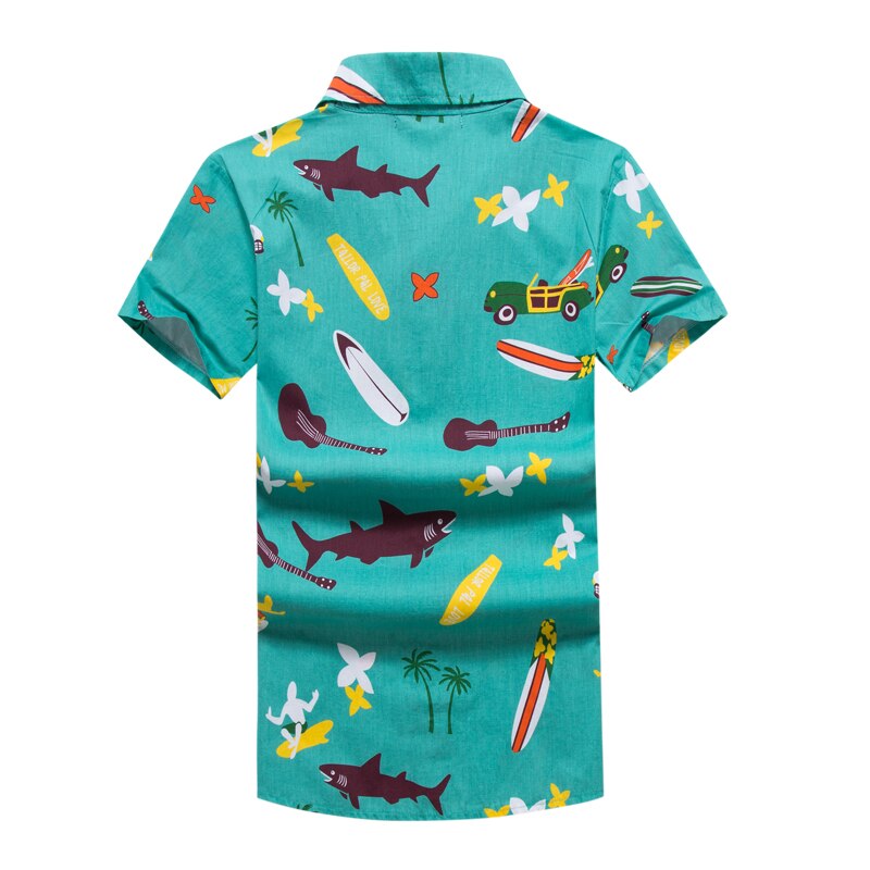 2019 estate Più Il Formato T-Shirt da Uomo 4XL Allentato Casual Stampato Beach Abbigliamento da Uomo in Cotone manica Corta T-Shirt Magliette E Camicette