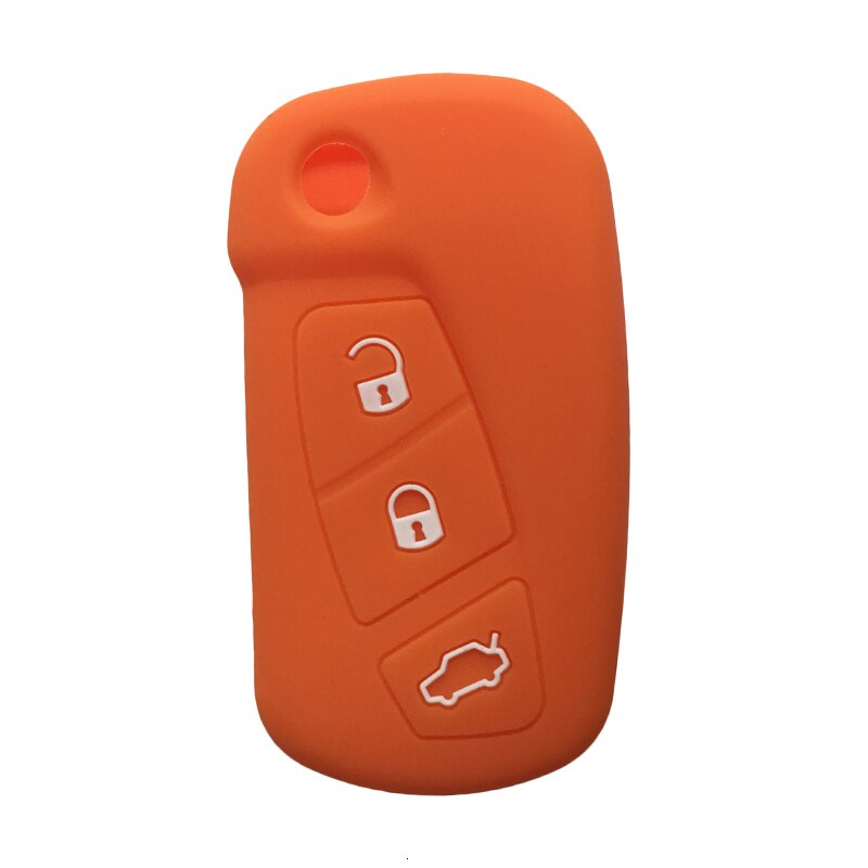 3 Button Flip Remote Key Case For Ford KA Streetka Vehicles Model Silicone Key Cover Car Accessories Holder Fob