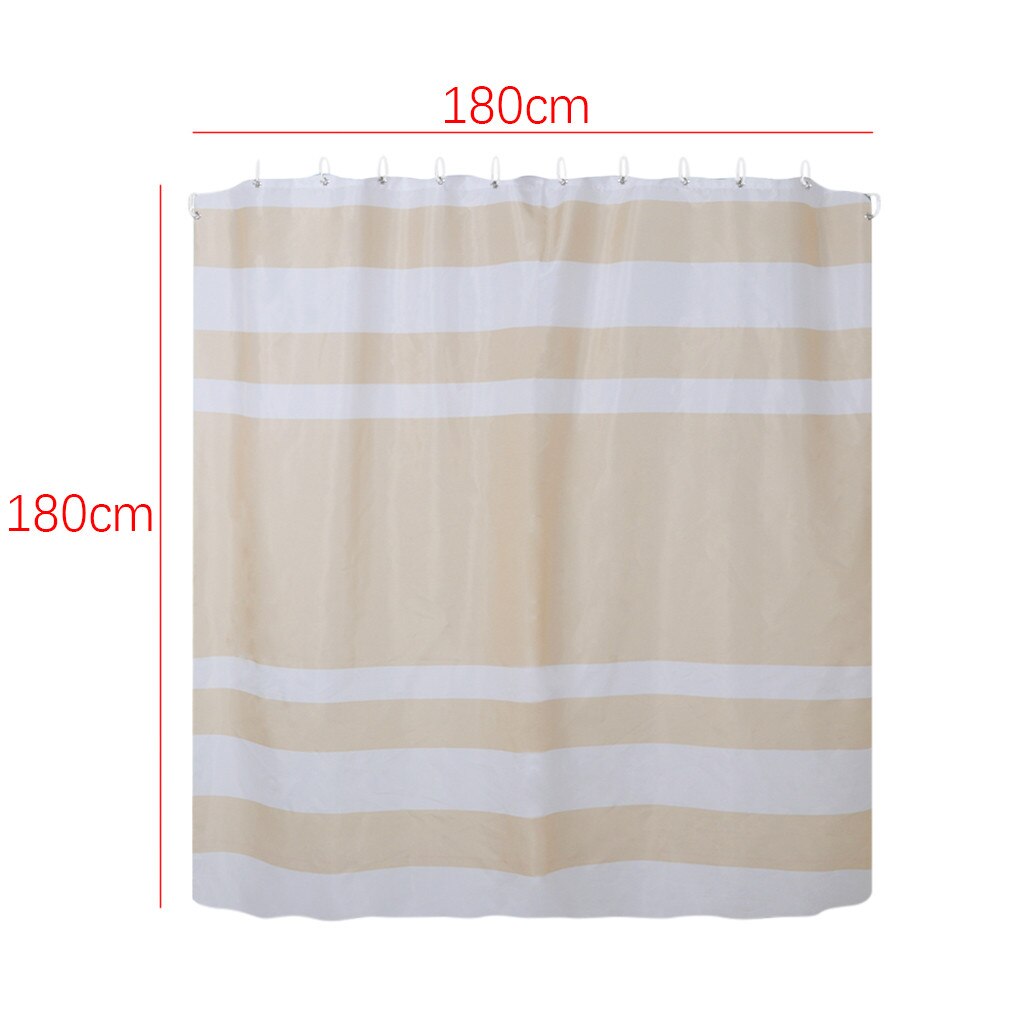 Strepen Badkamer Douchegordijn Geometrische Gedrukt Waterdicht Bad Gordijnen Voor Bad Baden Cover Grote Brede 12 Stuks Haken # R10