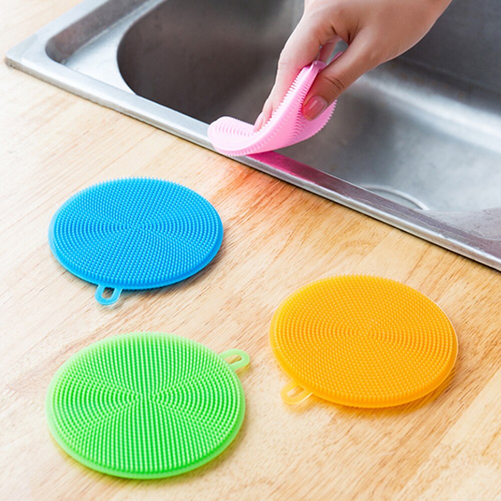 Accesorios de cocina de silicona para proteger la suciedad de las manos, cepillo de limpieza para patatas, frutas y verduras, suministros de cocina, herramientas