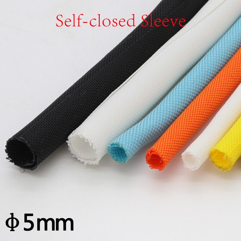 Multicolor Dia 5Mm Pet Self-Close Uitbreidbaar Gevlochten Mouw Flexibele Geïsoleerde Buis Draad Wrap Splitter Nylon Protector Harnas
