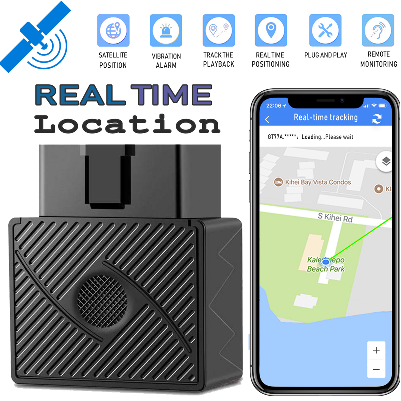 Tiptop OBD2 GPS Voertuig Tracker Real Time Tracking Device Locator Auto Alarm Gratis App