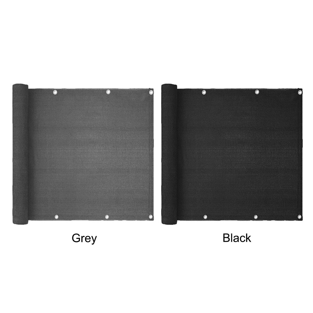 Red de protección solar para balcones, malla de protección solar resistente a la intemperie, tela negra/gris, Decoración de balcón, rejilla de parabrisas