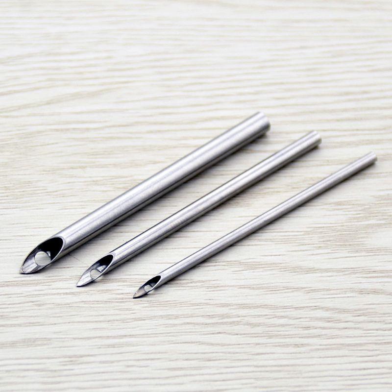Embroidery Crochet Hook with 3 Needles Punch Threader Set Knitting Sewing Tool Accessories DIY Crafts