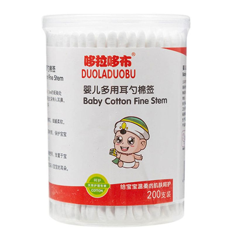 Baby Multi-zweck Ohr Löffel freundlicher freundlicher Ohren Reinigung Doppel-kopf Baumwolle Tupfer Baumwolle tupfer