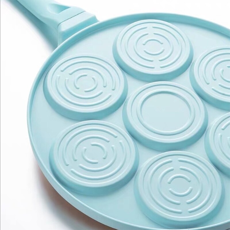 Animal Face Pancake Pan Fun 7 Holes Pancake Omelette Pan Non Stick Coating Pancake Pan Multifunction Breakfast Pot Waffle Baking