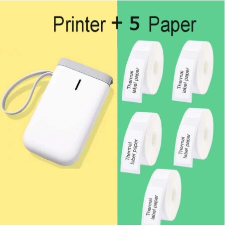 Thermische Label Printer Draagbare Barcode Printer Pocket Thermische Printer Bluetooth Printer Thuisgebruik Kantoor Draadloze Thermische Printer