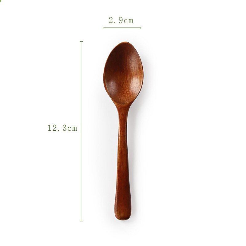 de cuchara de sopa de leche con miel de madera maciza, vajilla de madera con mango largo, cuchara para agitar el café, palo, juegos de accesorios de cocina
