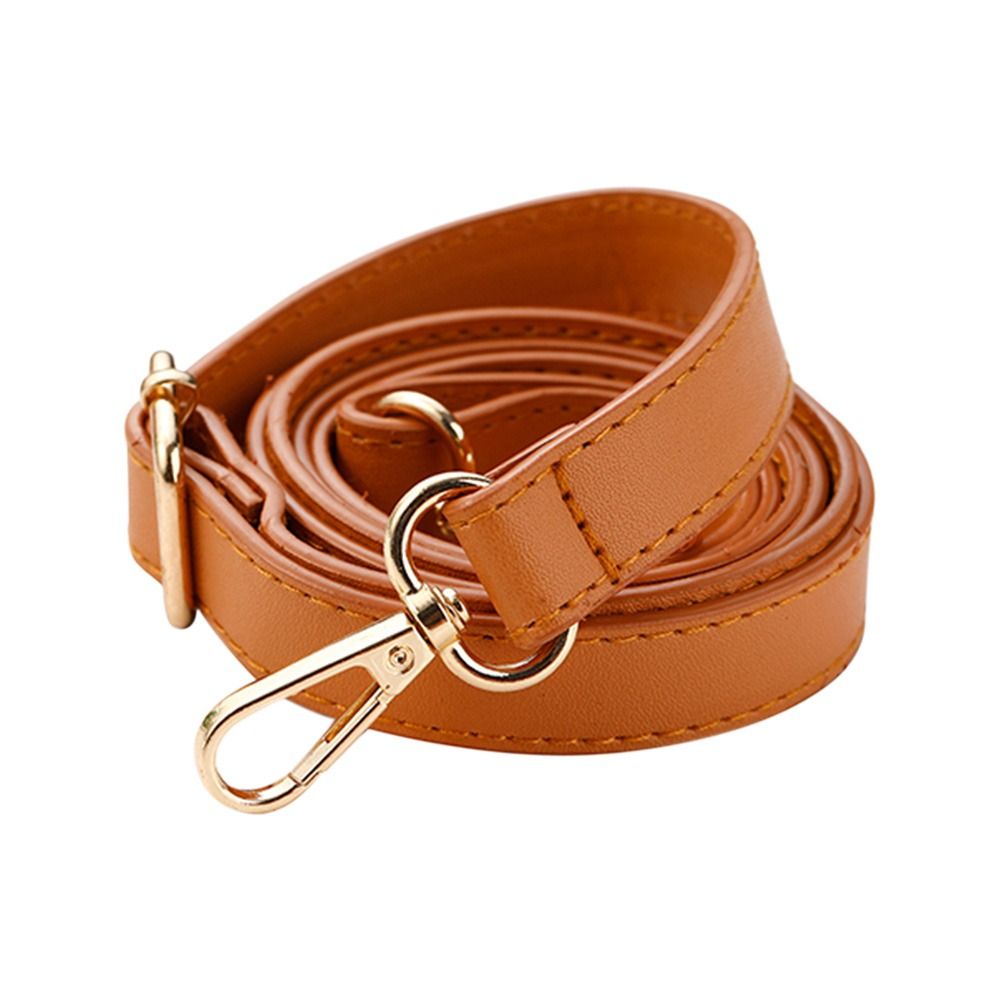 Handtag i pu-läder, utbytesrem för väskor, 130cm justerbara axelremmar, handväskbälten, väskdelar, tillbehör: Choklad
