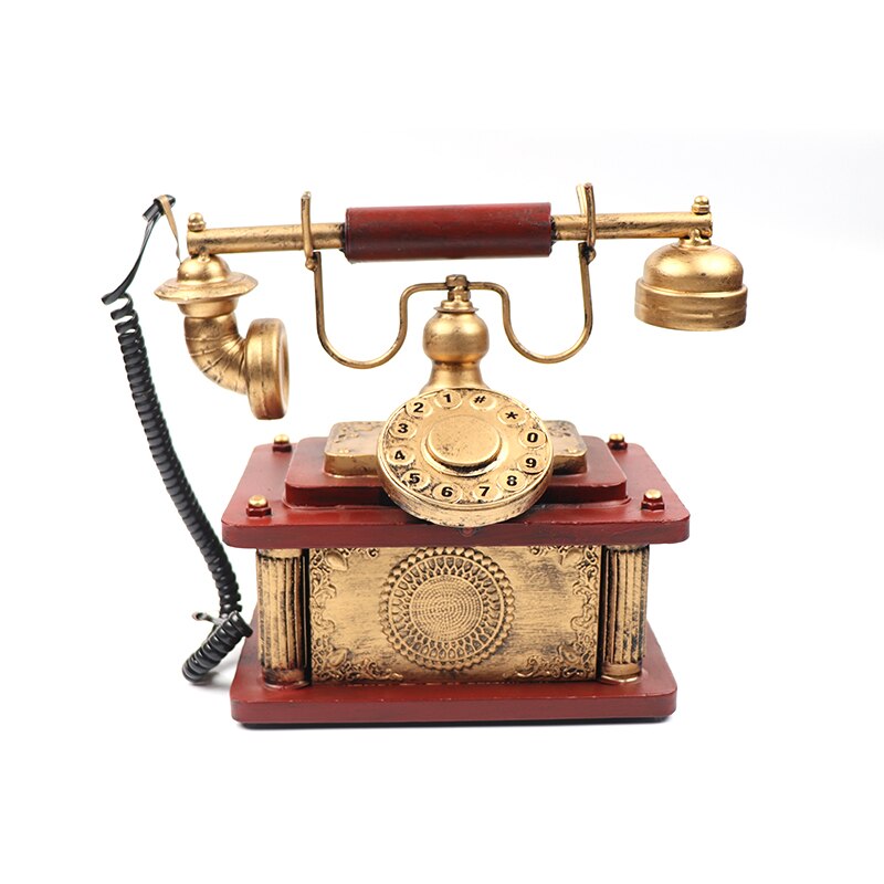 Creativiteit Telefoon Vaste Model Ornament Artcraft Collection Retro Decor Office Kamer Huis Bar Club Pub Decoratie
