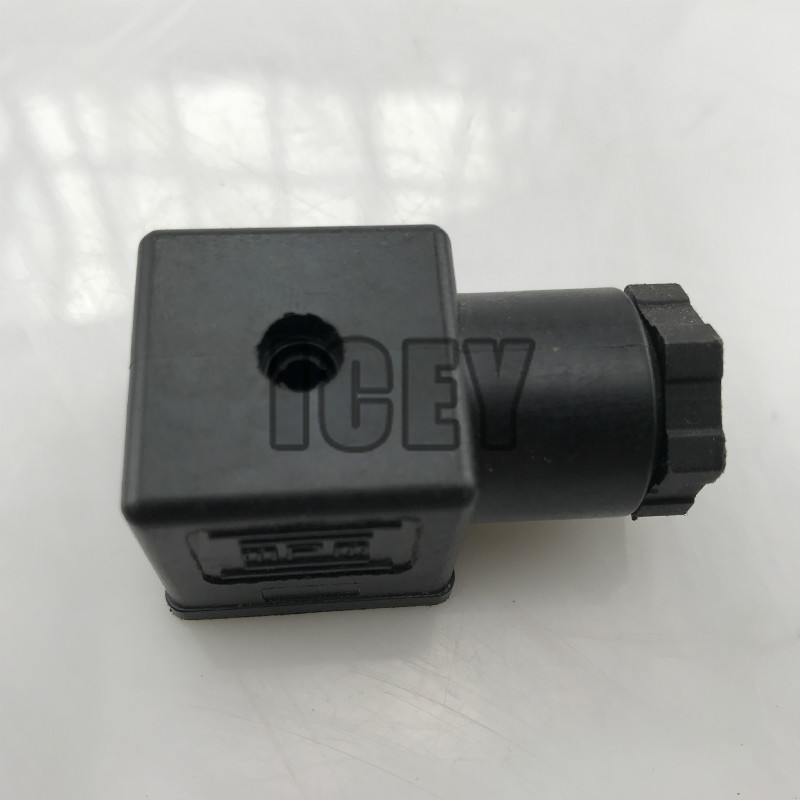 5 stk/parti hydraulisk magnetventilplugg elektromagnet koblingsboks linje-kontaktplugg til ventil magnetspoler kontakt