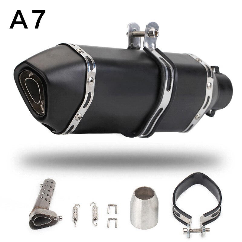 36-51mm Universal Motorcycle Exhaust Modified MufflerScooter Pit Bike Dirt Motocross For R6 ER6N CBR250R Z650 MT07 R25: Type A1