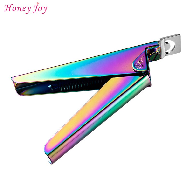 Regenboog Acryl Uv Gel Kunstnagels Tip Cutter False Nail Rand Manicure Clippers Voor Vierkante Ronde Vorm Franse Nail Tips