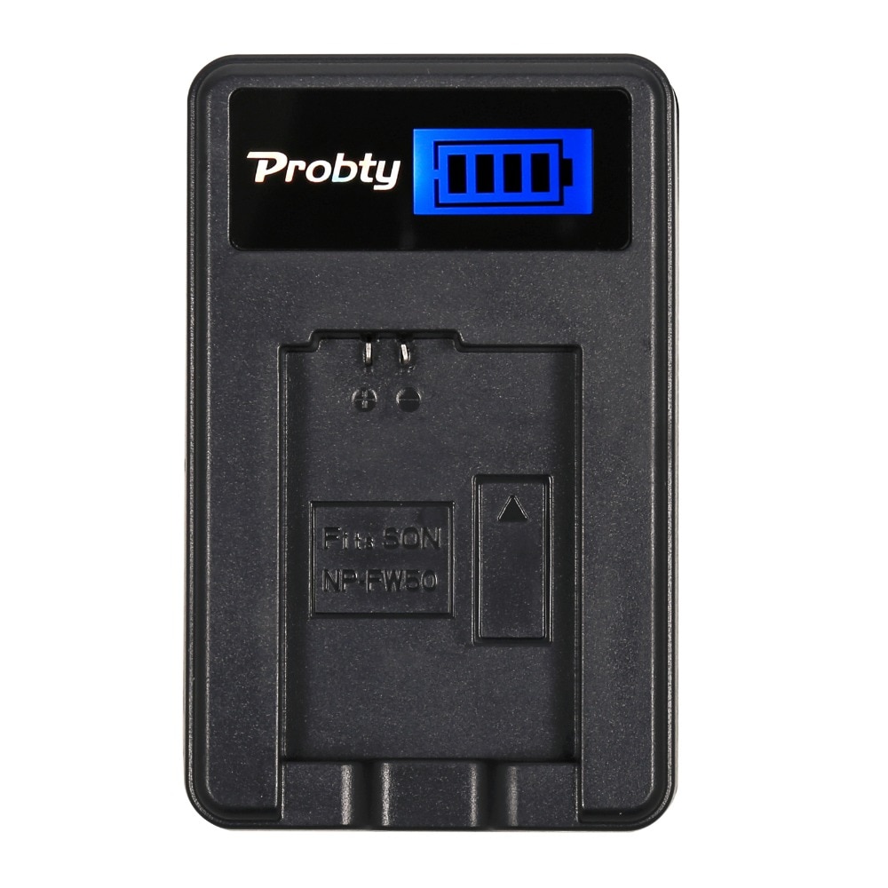 Probty NP-FW50 NPFW50 NP FW50 LCD Batterij Lader voor Sony HDR-AS100v HDR-AZ1 AZ1VR AZ1VB AZ1VW