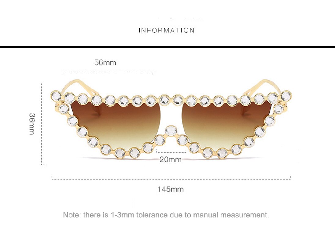 Ojo de gato de Gafas de sol de las mujeres de la de lujo de diamantes de imitación Gafas de sol hombres Punk Gafas calle tiroteo tonos Gafas