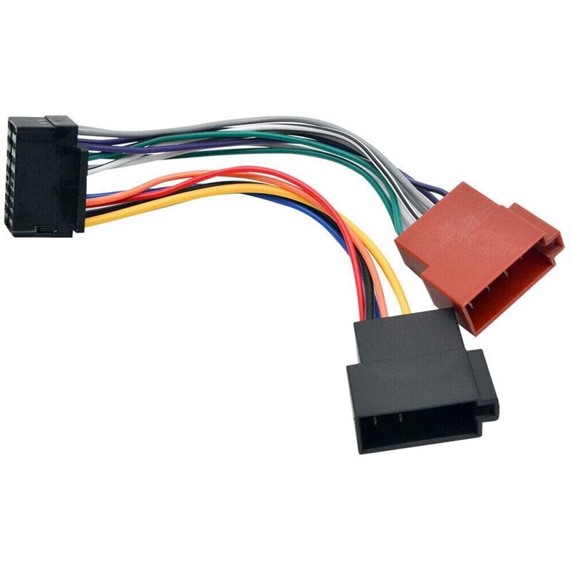 Adaptador de arnés de cables de coche para Kenwood/JVC, conector estándar ISO de Radio Estéreo automática, 16 Pines, Plug-Play