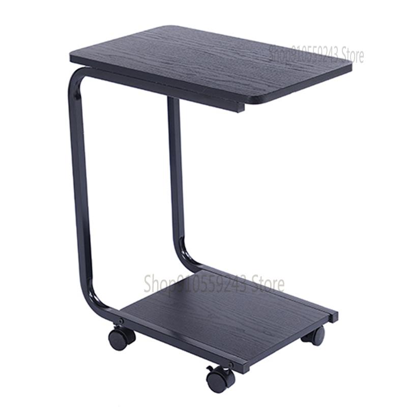 Movable Small Coffee Table Simple Mini Bedroom Small Square Table Sofa Side Table With Roller Balcony Small Side Table