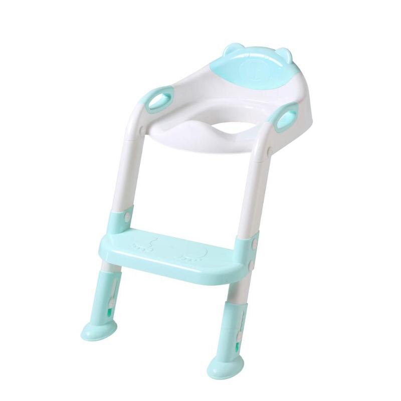Folding Baby Potty Infant Kids Toilet Training Seat with Adjustable Ladder Portable Urinal Potty Training Seats for Children: B2  (with Cushion)