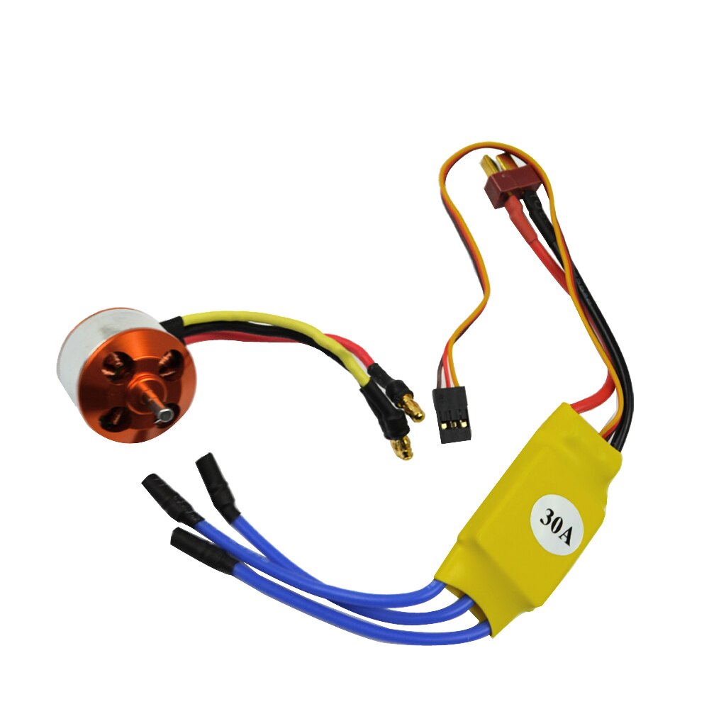 RC 2200KV Brushless Motor 2212-6+30A ESC+Free Mount for rc Air Plane helicopter D30