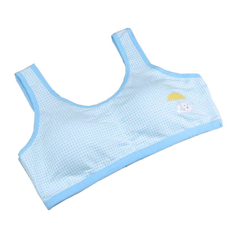 1PC Girls Bras Soft Young Children Bra Training Small Vest Teenage Underwear Puberty Clothing