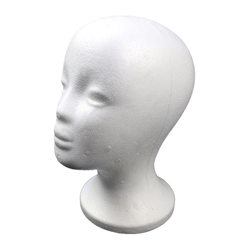 Plus size piepschuim mannequin vrouwelijk hoofd model hoed bril pruik display rekwisieten stylingtool vrouwen schuimhoofd voor pruik