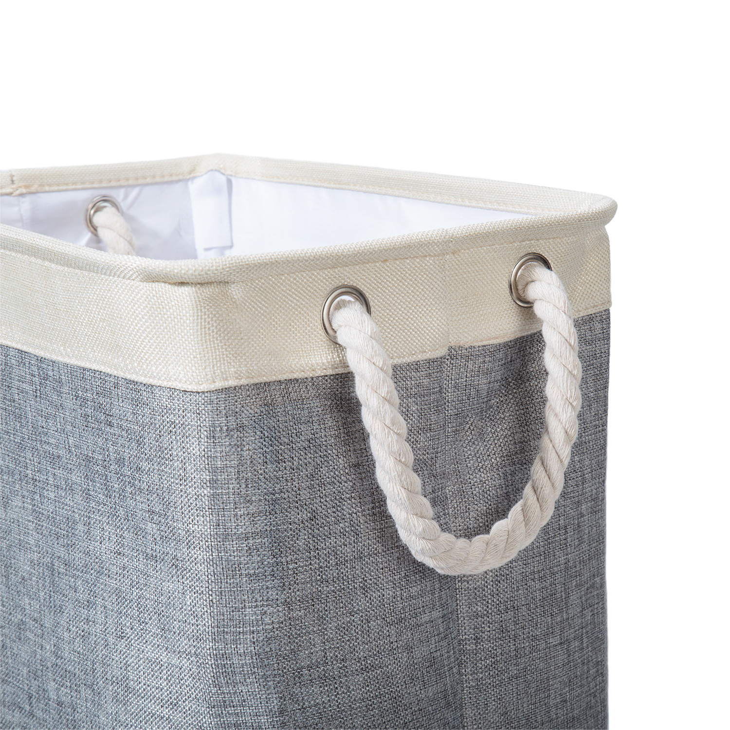 DOKEHOM 160L Grote Wasmand, Inklapbare Waszak, Zelfstandige Hoge Waskorf, Opvouwbare Wasbak (Zwart