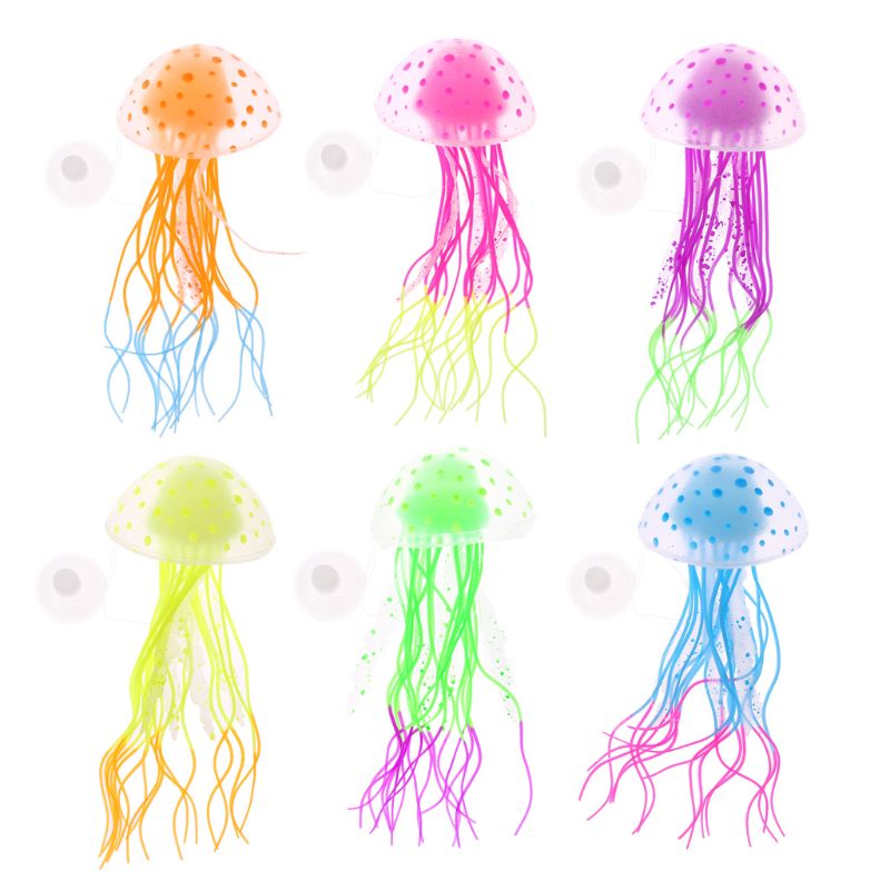 Akvarium fluorescerande manet akvarium dekoration autentisk simulering trumpet guldfisk dekoration