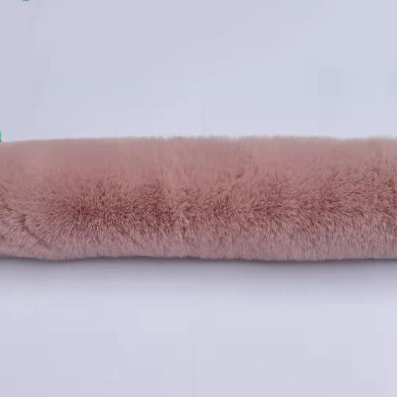 1M Verdikte Kunstmatige Konijnenbont Trim Kleding Accessoire Faux Fur Strips Voor Trui Jas Hood Hat Diy Pluizige Kledingstuk materialen: Paars