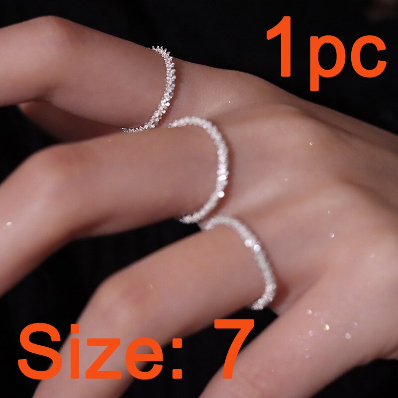 2022 Populaire Zilveren Kleur Fonkelende Sleutelbeen Keten Ketting Voor Vrouwen Wedding Party Verjaardag Kraag Sieraden: Size 7
