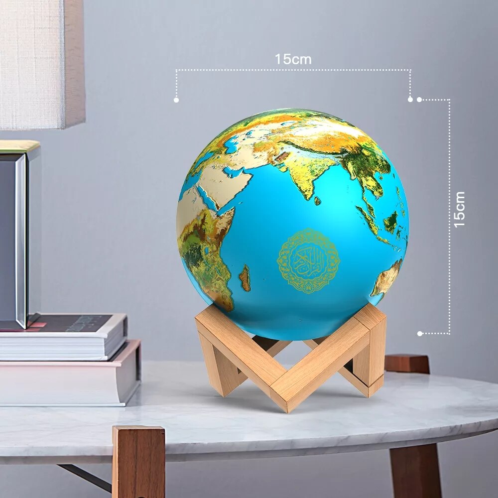 Aarde Lamp Licht Fabriek Prijs Digitale Heilige Gekleurde De Radio Stereo Speler Koran Speaker Equantu Koran Speler