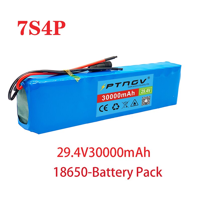 24V 30Ah E-Bike Lithium Battery - 29.4V 7S4P PVC Waterproof 24V 30Ah E-Bike Lithium Battery - 29.4V 7S4P PVC Waterproof