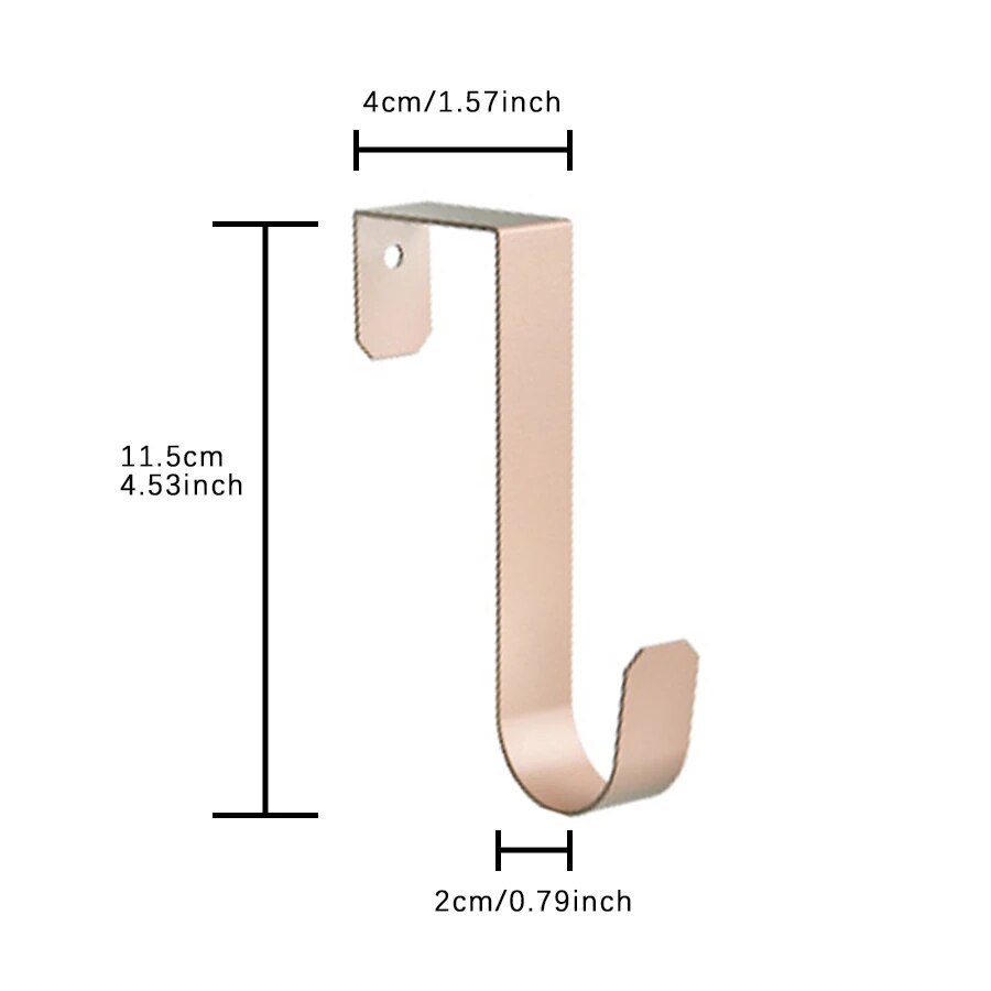 Nordischer einfacher Türhaken, zur Verwendung ein Türen oder Schrank von weniger als 4,2 cm, Maxium-Belastung 3 kg. Hängende Aufbewahrung für alltägliche Gegenstände