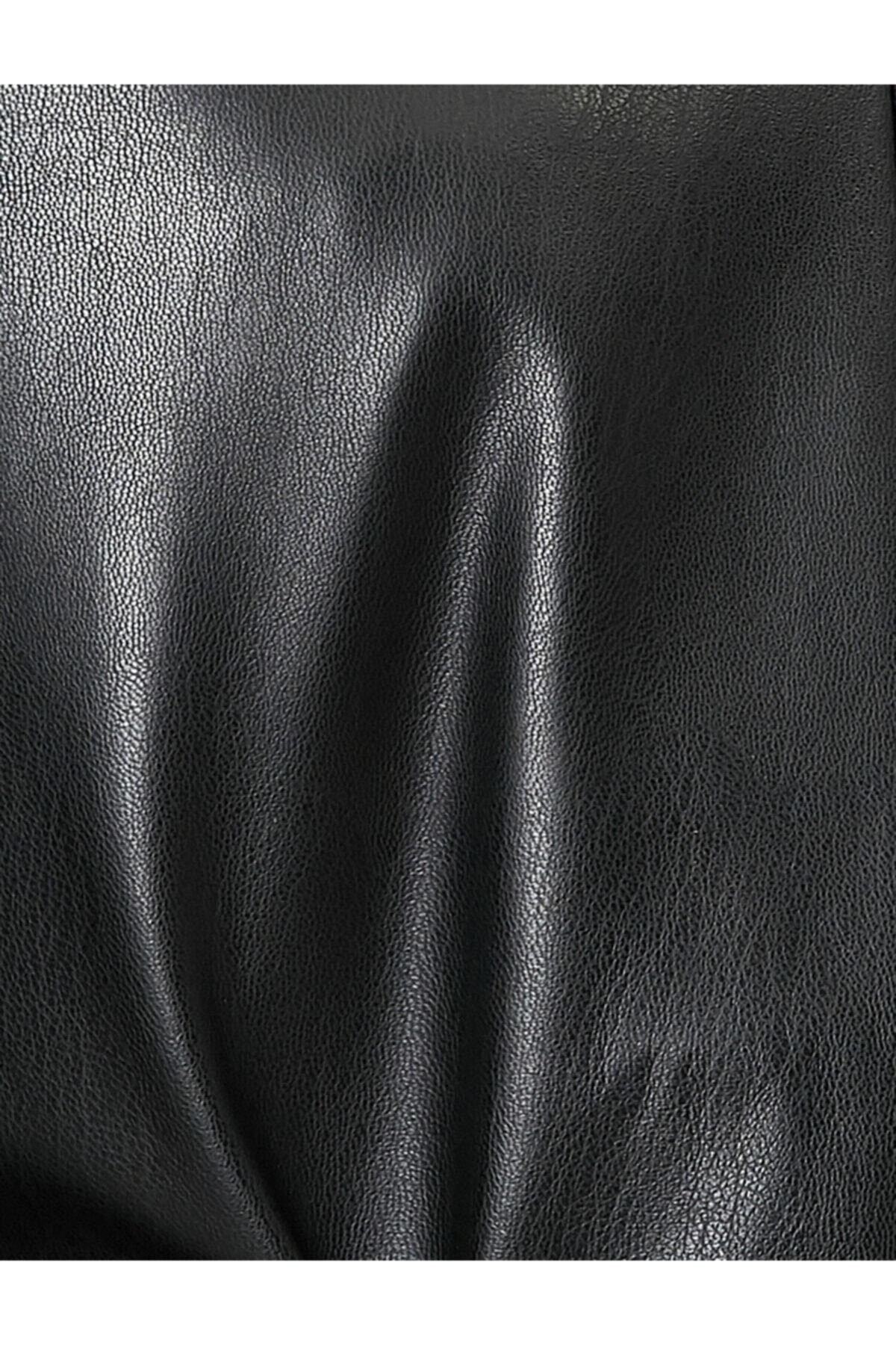 Black Faux Leather Upholstery Fabric