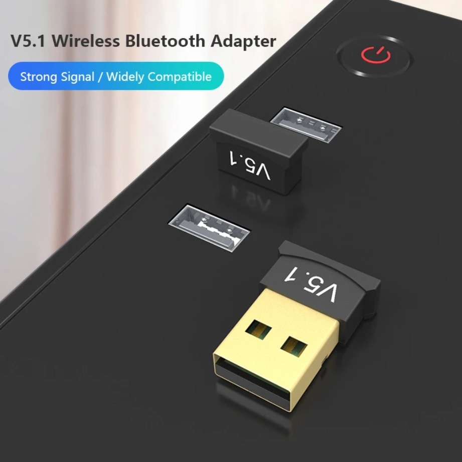 Adattatore USB Bluetooth 5.1 Trasmettitore Ricevitore Mini adattatore dongle audio wireless USB Bluetooth 5.1 per PC/laptop/altoparlante/mouse