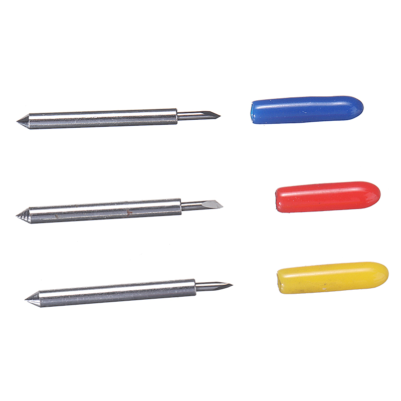Cuchillas de 30/45/60 grados + soporte de cuchilla de acero de tungsteno para cortador de vinilo Roland, 15 Uds.