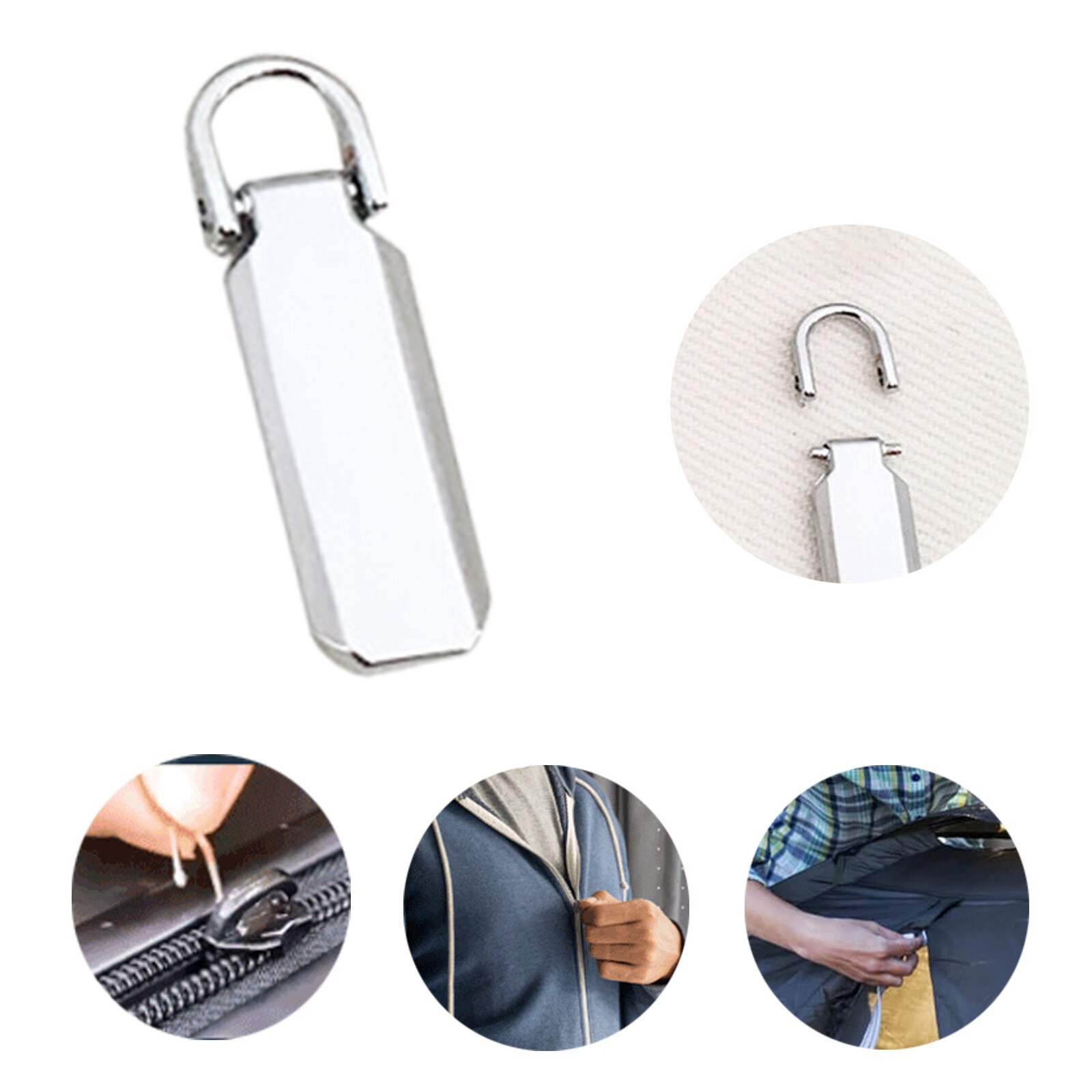 Universal Head Zipper Lightning Detachable Multifunctional Zipper Pull Removable Zipper Repair Kits curseur fermeture éclair