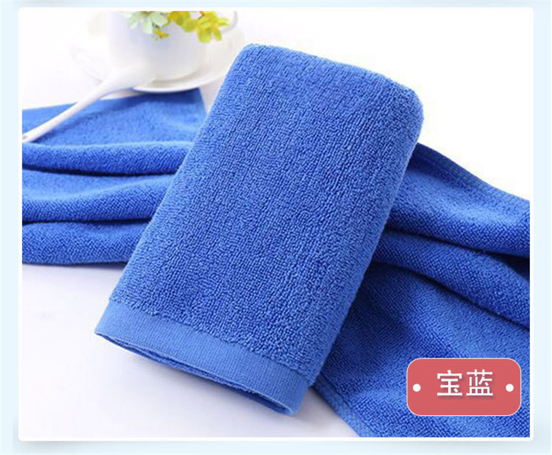 Serviette de bain de pieds 8 couleurs | hôtel, serviette de bain de pieds, serviette de Spa, serviette Super douce, absorbante, sèche pour le visage, pour adultes: blue 34X72cm 100g