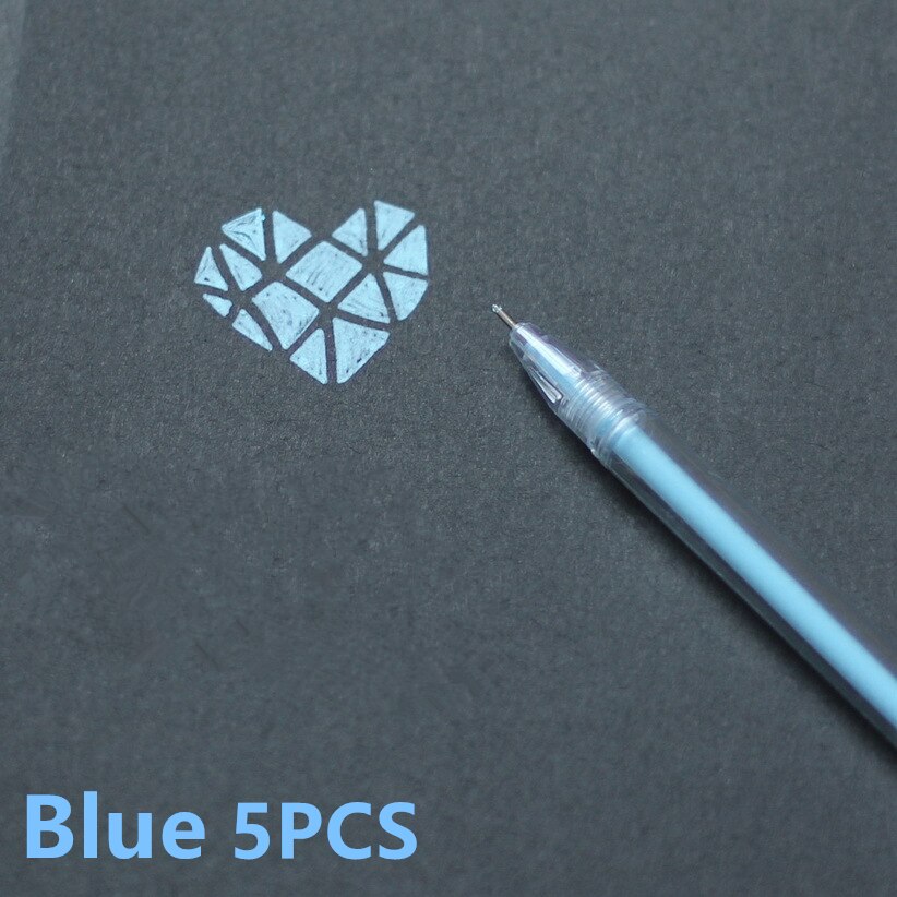Zakreślacz szkolny studenci Mildliner zakreślacze markery pędzelki pastelowe markery akwarela fluorescencyjny długopis rysunek: Blue 5PCS
