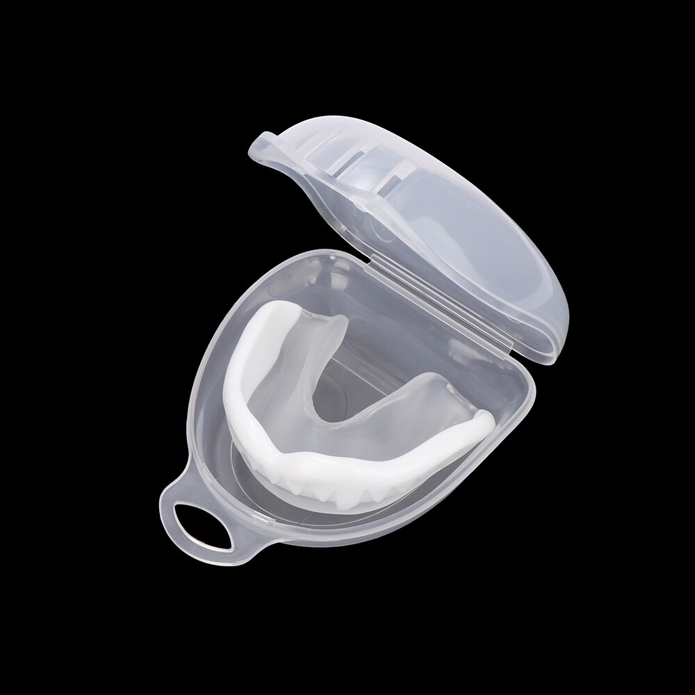 1pcs Mouth Protector Mouthguard Teeth Protect Shield Muay Thai Boxing Rugby Fight Sports Teeth Guard Orthodontic Retainer: transparent white