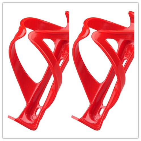 Fietsfleshouder, plastic fietswaterfleshouder, fietsenrek, mountainbike houder, mountainbike bidonhouders  #50: Rood